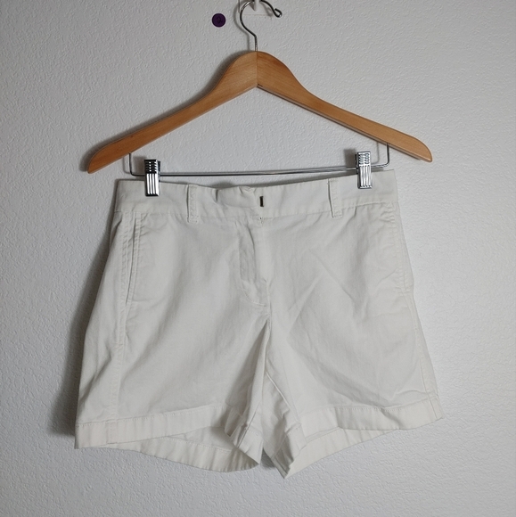 J. Crew White Bermuda Shorts Size 0 - Picture 1 of 6